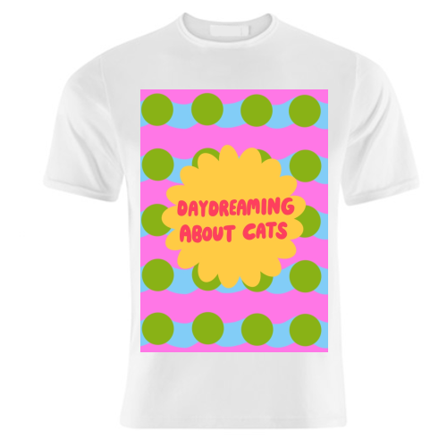 Daydreaming About Cats - unique t shirt by The Paper Tail