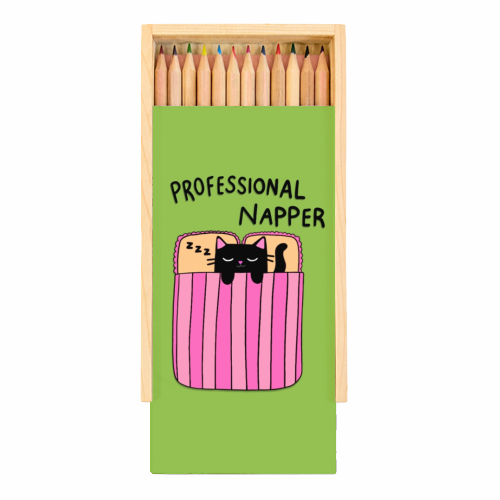 Professional Napper - Coloured Pencils with Box by The Paper Tail