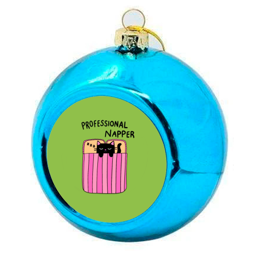Professional Napper - colourful christmas bauble by The Paper Tail