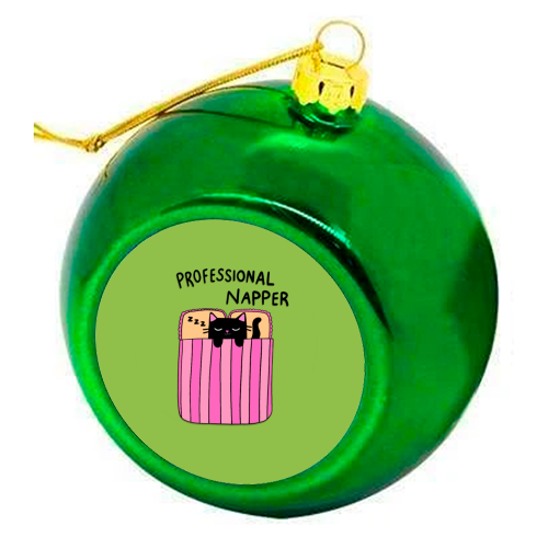Professional Napper - colourful christmas bauble by The Paper Tail