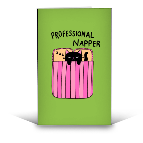 Professional Napper - funny greeting card by The Paper Tail
