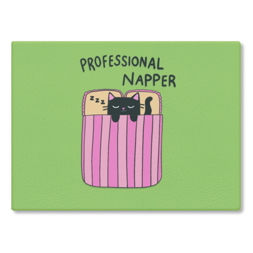 Professional Napper - glass chopping board by The Paper Tail