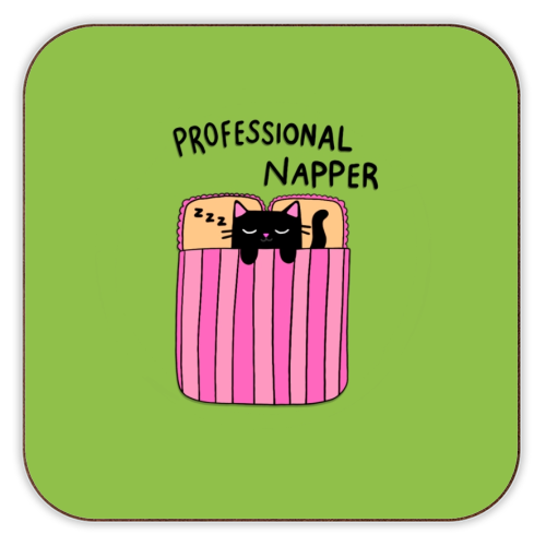 Professional Napper - personalised beer coaster by The Paper Tail