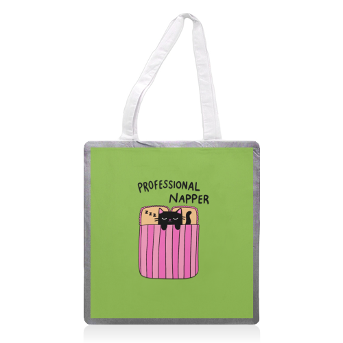 Professional Napper - printed canvas tote bag by The Paper Tail