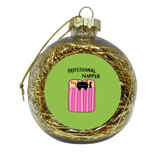 Professional Napper - xmas bauble by The Paper Tail