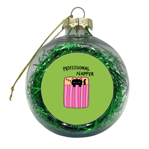 Professional Napper - xmas bauble by The Paper Tail