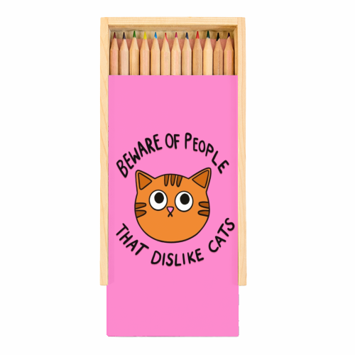Beware Of People - Coloured Pencils with Box by The Paper Tail