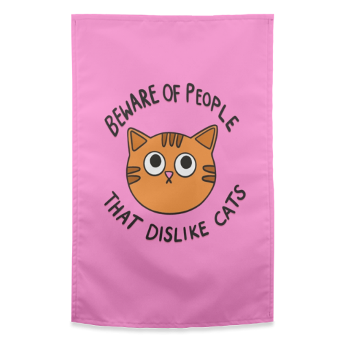 Beware Of People - funny tea towel by The Paper Tail