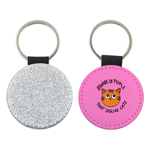 Beware Of People - keyring by The Paper Tail