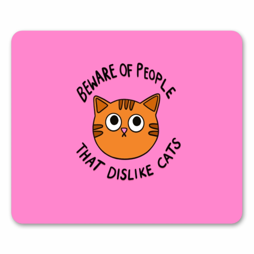 Beware Of People - mouse mat by The Paper Tail