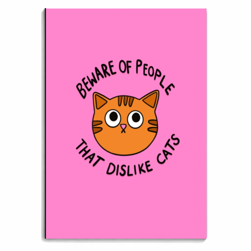 Beware Of People - personalised A4, A5, A6 notebook by The Paper Tail