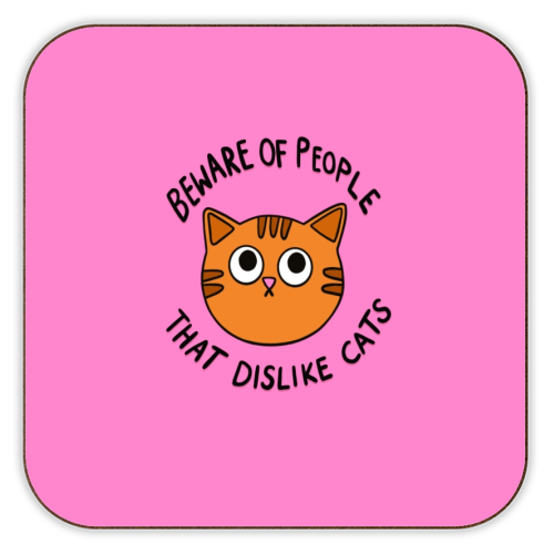 Beware Of People - personalised beer coaster by The Paper Tail