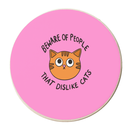 Beware Of People - personalised beer coaster by The Paper Tail