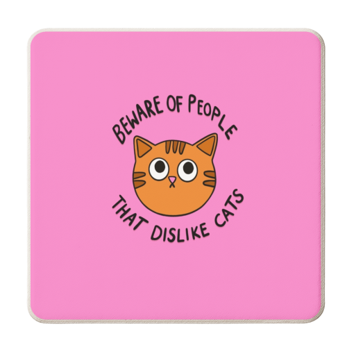 Beware Of People - personalised beer coaster by The Paper Tail