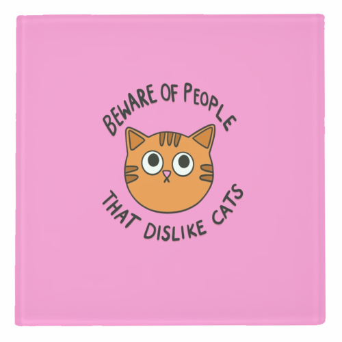 Beware Of People - personalised beer coaster by The Paper Tail