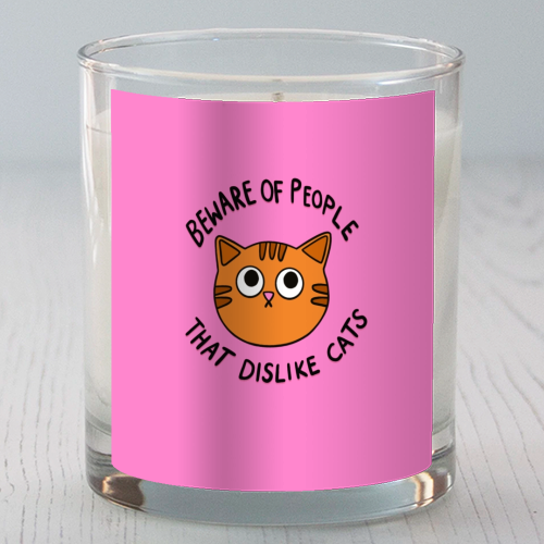 Beware Of People - scented candle by The Paper Tail