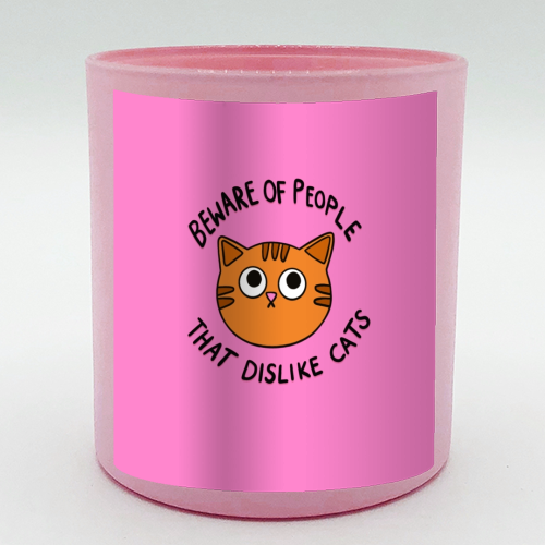 Beware Of People - scented candle by The Paper Tail