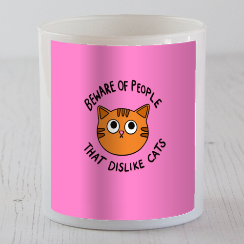 Beware Of People - scented candle by The Paper Tail