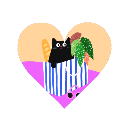 Shopping Cat - Magnet by The Paper Tail