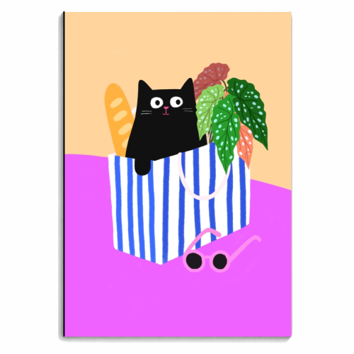 Shopping Cat - personalised A4, A5, A6 notebook by The Paper Tail