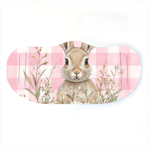 Blush Meadow Bunny - face cover mask by haris kavalla