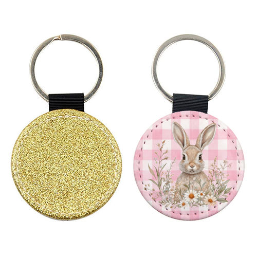 Blush Meadow Bunny - keyring by haris kavalla