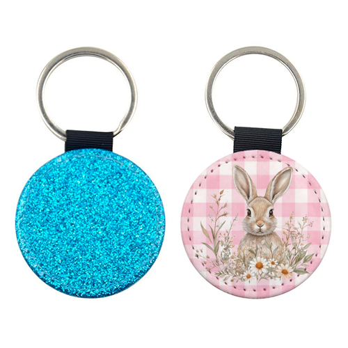 Blush Meadow Bunny - keyring by haris kavalla