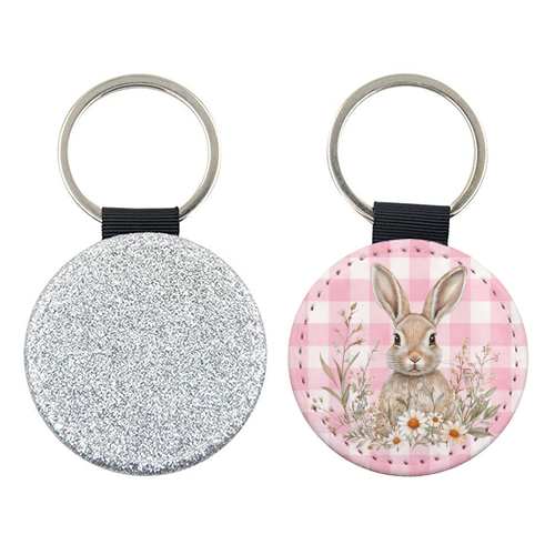 Blush Meadow Bunny - keyring by haris kavalla