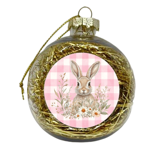 Blush Meadow Bunny - xmas bauble by haris kavalla