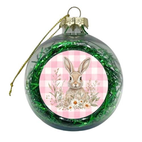 Blush Meadow Bunny - xmas bauble by haris kavalla