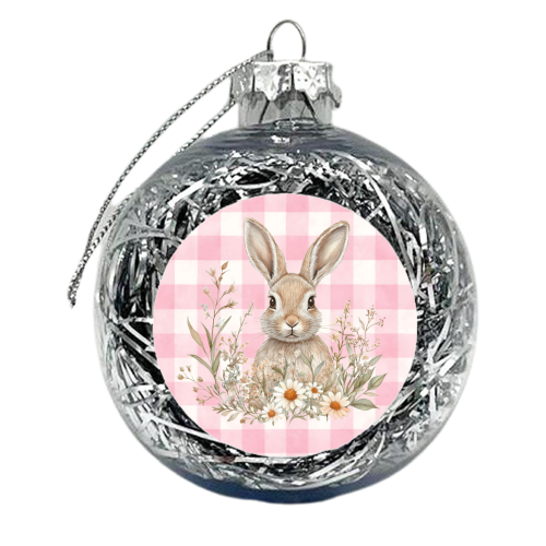 Blush Meadow Bunny - xmas bauble by haris kavalla