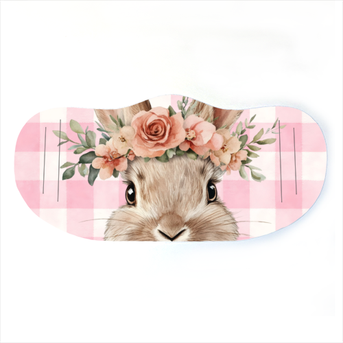 Rose Crown Bunny - face cover mask by haris kavalla