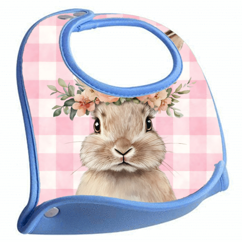 Rose Crown Bunny - feeding bib by haris kavalla
