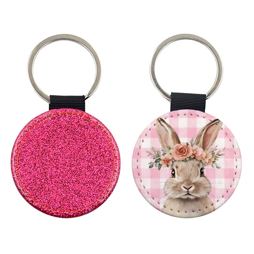 Rose Crown Bunny - keyring by haris kavalla