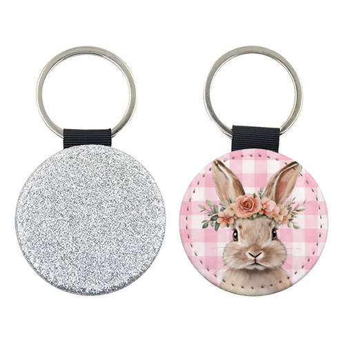 Rose Crown Bunny - keyring by haris kavalla