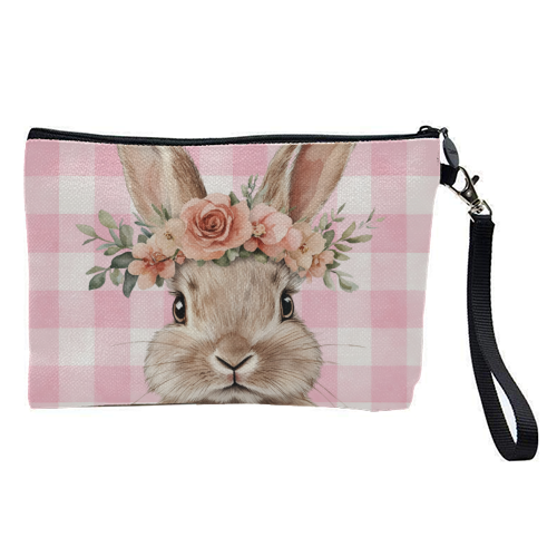 Rose Crown Bunny - pretty makeup bag by haris kavalla