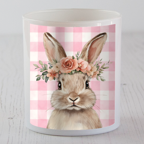 Rose Crown Bunny - scented candle by haris kavalla