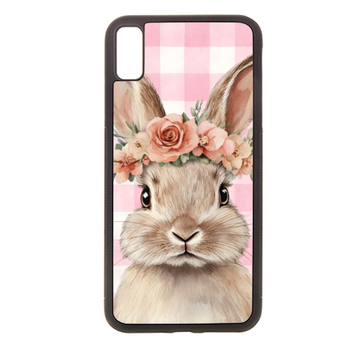 Rose Crown Bunny - stylish phone case by haris kavalla