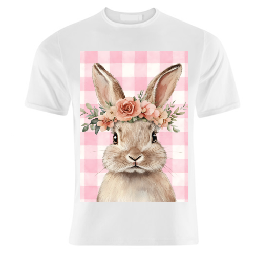 Rose Crown Bunny - unique t shirt by haris kavalla