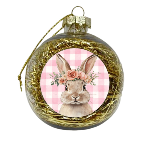 Rose Crown Bunny - xmas bauble by haris kavalla