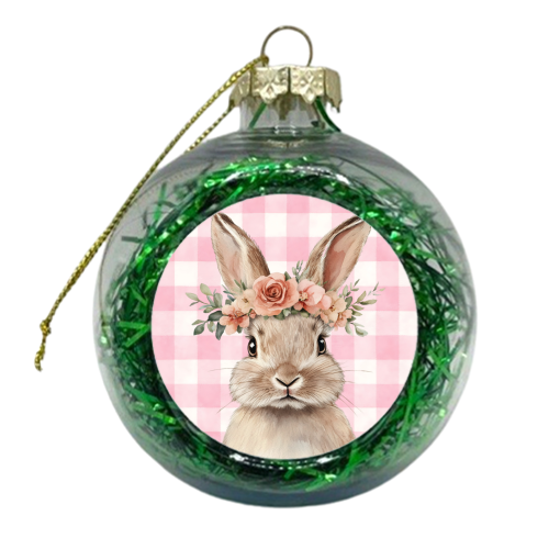 Rose Crown Bunny - xmas bauble by haris kavalla