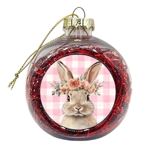 Rose Crown Bunny - xmas bauble by haris kavalla
