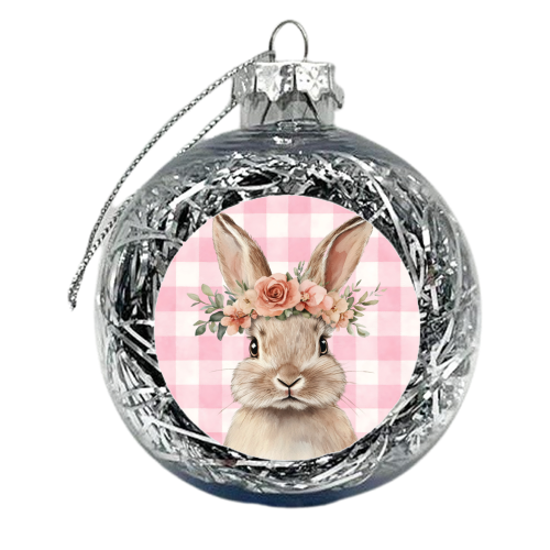 Rose Crown Bunny - xmas bauble by haris kavalla