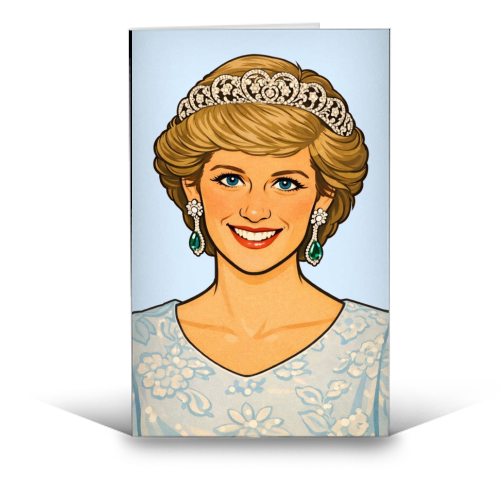 Princess Di - funny greeting card by Ms Doodle