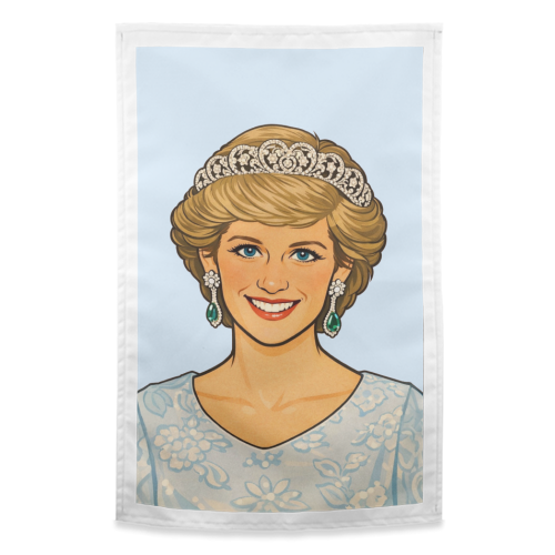Princess Di - funny tea towel by Ms Doodle