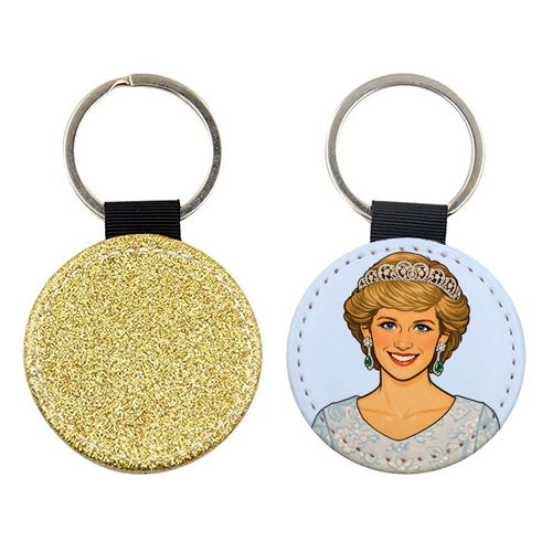 Princess Di - keyring by Ms Doodle
