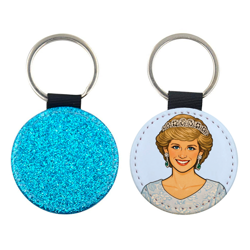 Princess Di - keyring by Ms Doodle