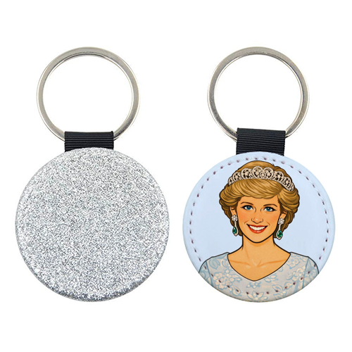 Princess Di - keyring by Ms Doodle
