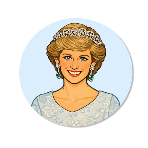 Princess Di - Magnet by Ms Doodle