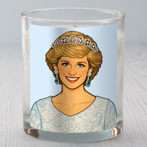Princess Di - scented candle by Ms Doodle